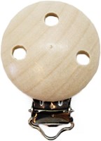Wooden Pacifier Clip Naturel