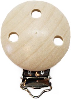 Wooden Pacifier Clip Naturel