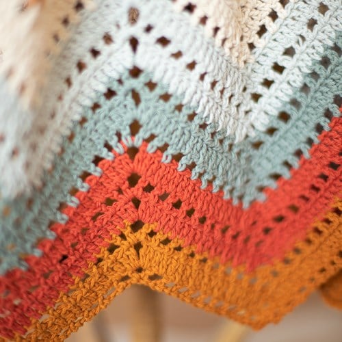 Crochet Pattern Organic Cotton Ripple Baby Blanket-2