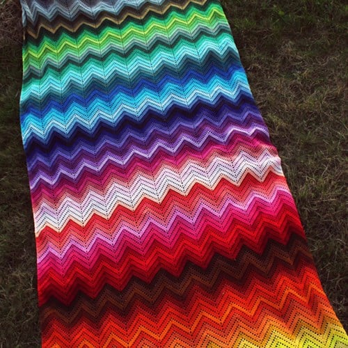 100 Colours Ripple Blanket Crochet Kit-2