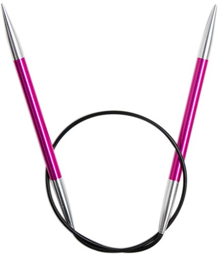 KnitPro Zing Fixed Circular Knitting Needles 40cm 5mm