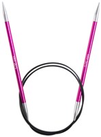 KnitPro Zing Fixed Circular Knitting Needles 80cm 5mm