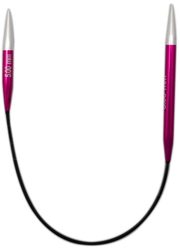 KnitPro Zing Sock Circular Knitting Needles 25cm 5mm