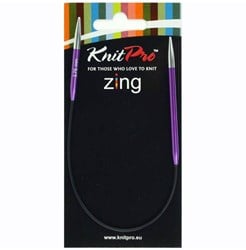 KnitPro Zing Sock Circular Knitting Needles 25cm