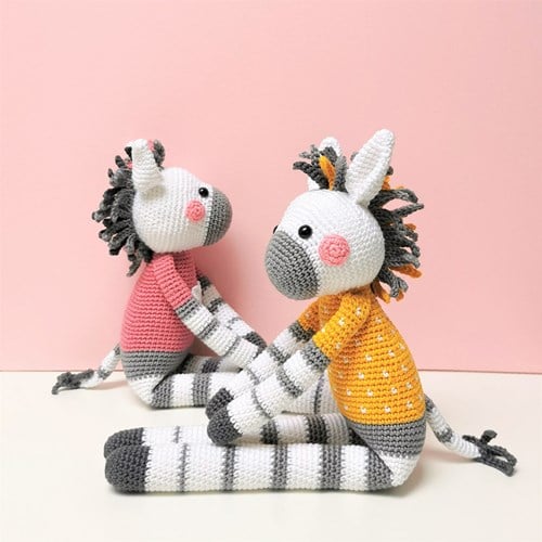 Zara & Ziva Zebras Crochet kit - Digital pattern included-2