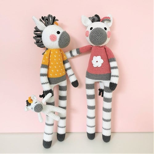 Zara & Ziva Zebras Crochet kit - Digital pattern included