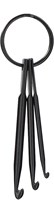 Yarnplaza Keychain Crochet Hook Set Black