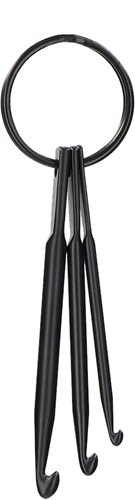 Yarnplaza Keychain Crochet Hook Set Black